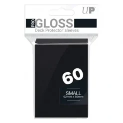 Pro Gloss 60ct Small Deck Protector Sleeves Black Ultrapro