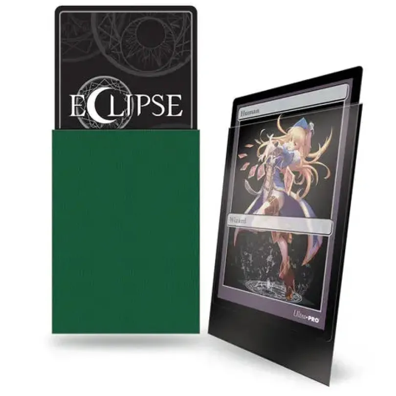 PRO-Matte Eclipse Forest Small Deck Protector Sleeves - Forest Green