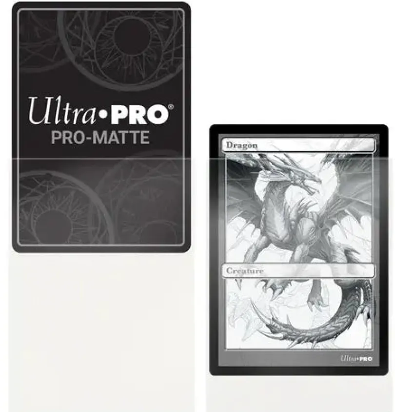 Pro Matte Standard Deck Protector Sleeves Clear 50 Ultrapro