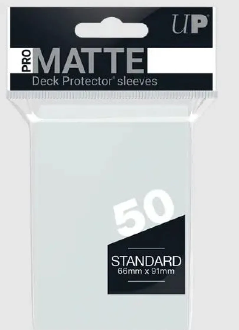 Pro Matte Standard Deck Protector Sleeves Clear 50 Ultrapro