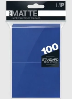 Pro Matte Standard Deck Protector Sleeves Blue 100 Ultrapro
