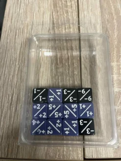 Purpleblack Positivenegative D6 Dice 12 Mm 12st