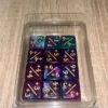 Purple/Blue Positive/Negative D6 Dice 16 mm (12st)