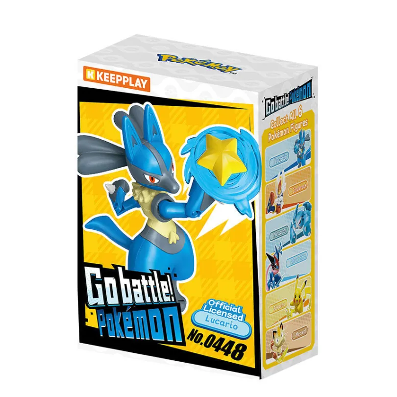 Qman Keepplay Pokemon Battle Series Wave 1 Lucario Byggsats