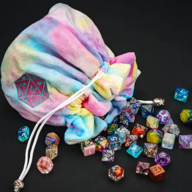 Rainbow Dice Storage Bag