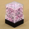 Rosa Silk Tarningar 12 Mm D6 36 St