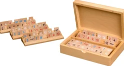 Rummy: wooden cassette, small, magnetic lock (3608)