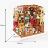 Sam's Study - DIY Miniature House, Bookshelf Decoration Kit - Rolife