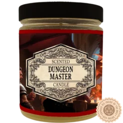 Scented Candle Dungeon Master With Surprise D20 Dice