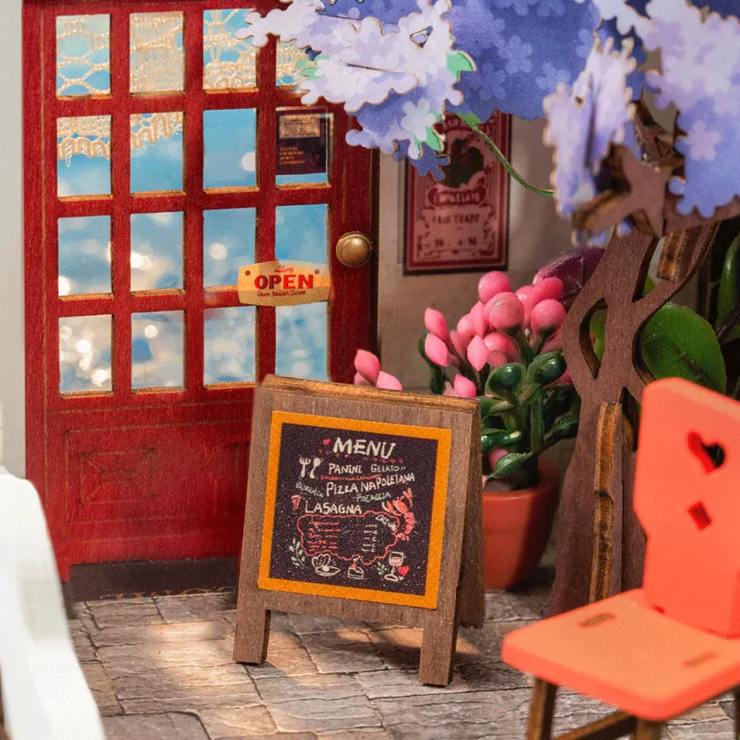 Sea Holiday Restaurant - DIY Miniature House, Bookshelf Decoration Kit - Rolife