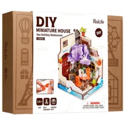 Sea Holiday Restaurant - DIY Miniature House, Bookshelf Decoration Kit - Rolife