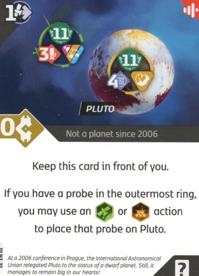 SETI Pluto Promo Card