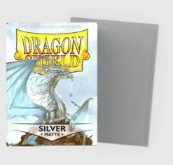 Silver Matte Sleeves Standard Size (100 sleeves)