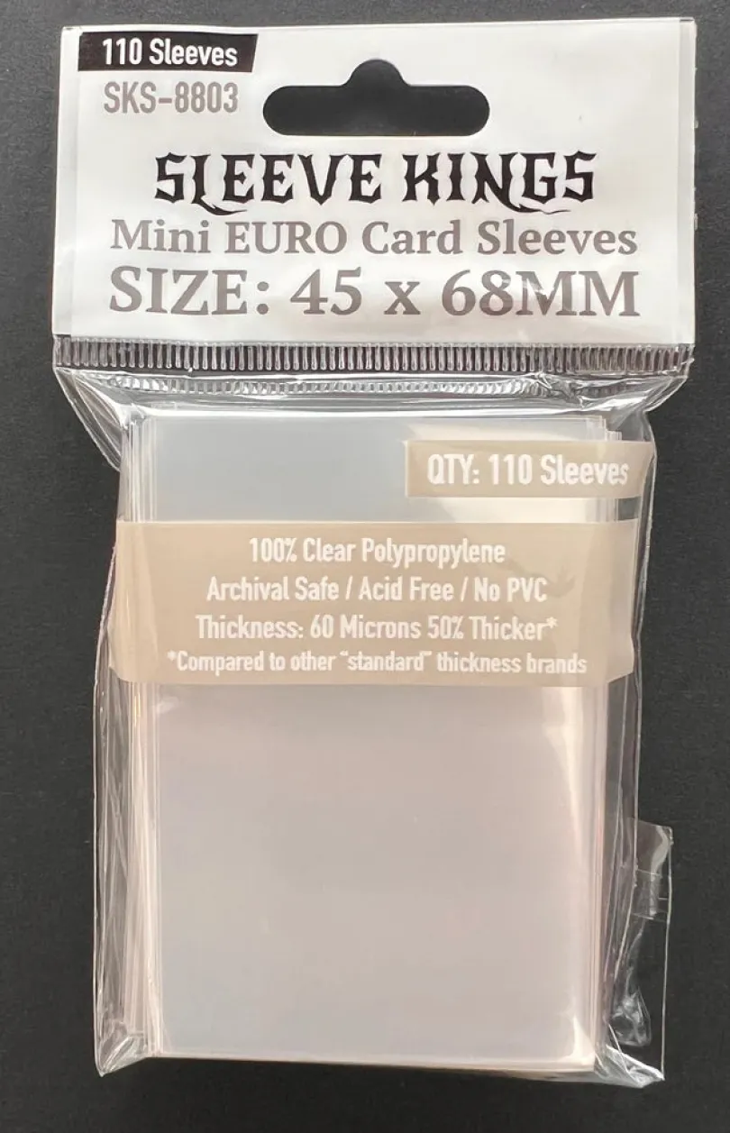 Sleeve Kings - Mini Euro Card Sleeves, 45x68mm (110)