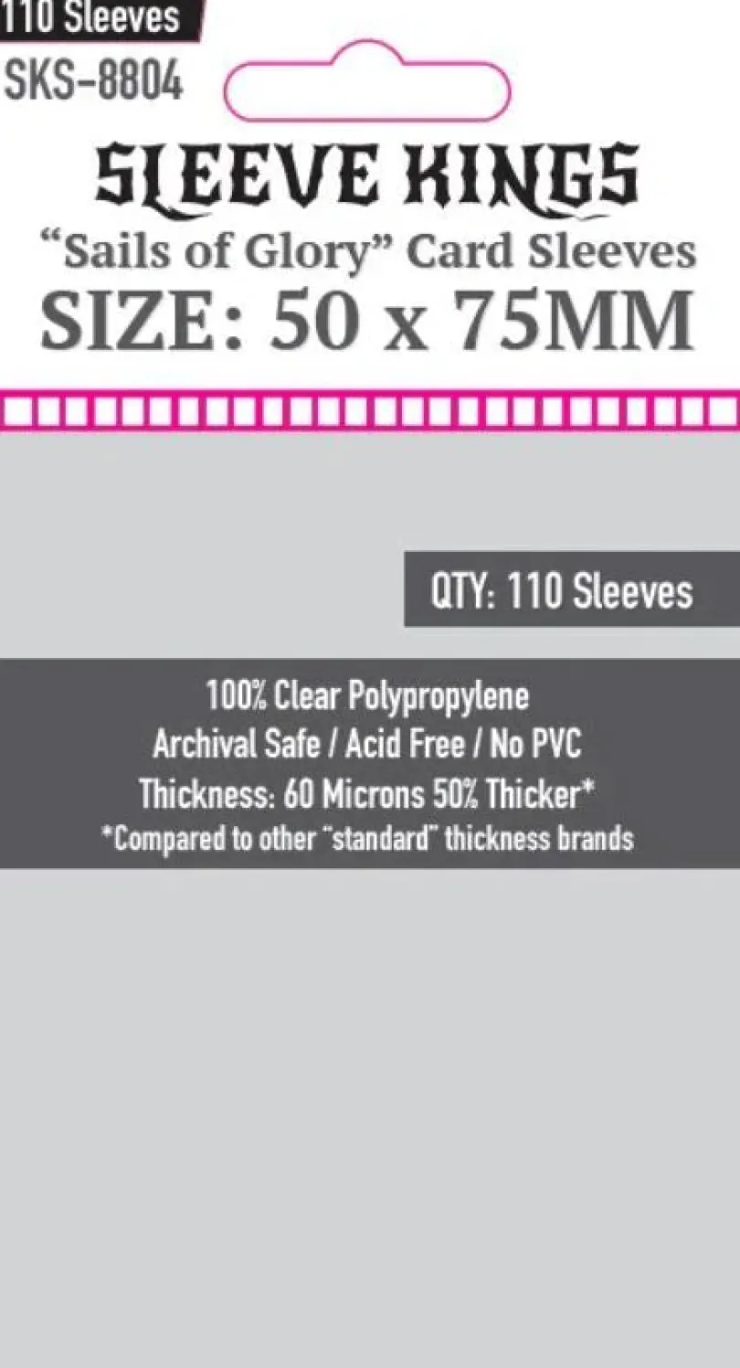 Sleeve Kings - "Sails of Glory" Card Sleeves, 50x75mm (110)