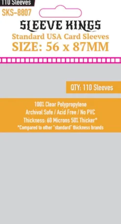 Sleeve Kings - Standard USA Card Sleeves, 56x87mm (110)
