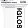 Small Sleeves - Gloss Eclipse - Arctic White (60 Sleeves)