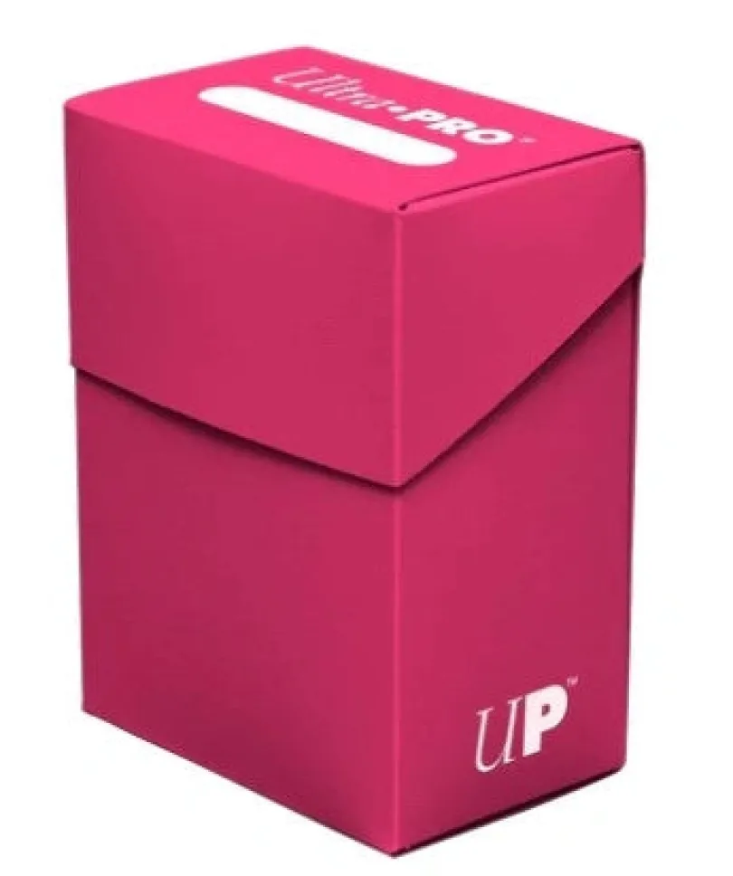 Solid Deck Boxes Bright Pink Ultrapro