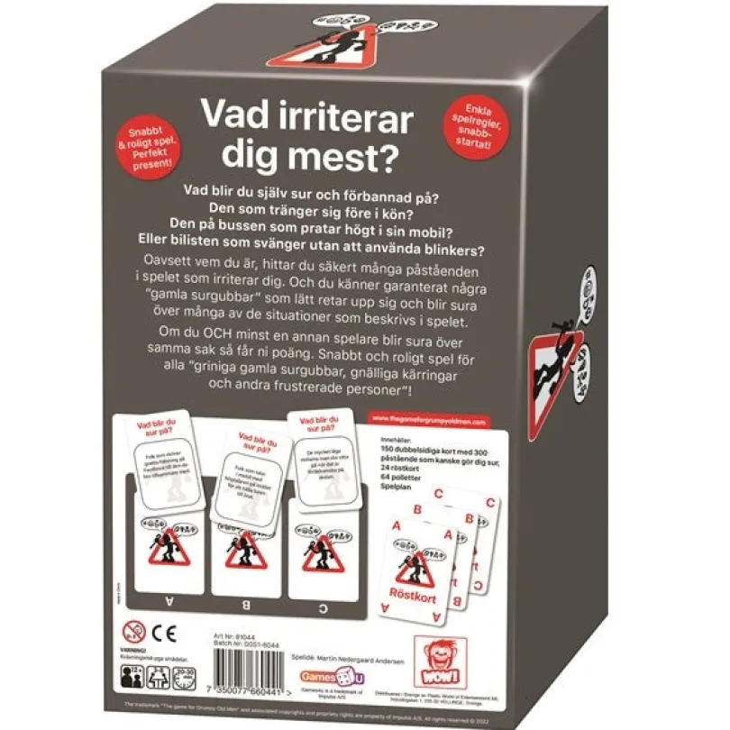 Spelet för GRINIGA GAMLA SURGUBBAR, gnälliga kärringar och andra frustrerade personer!