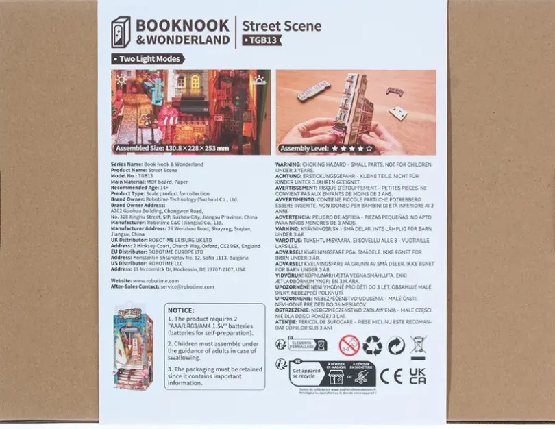 Street Scene - Book Nook Kit - Rolife