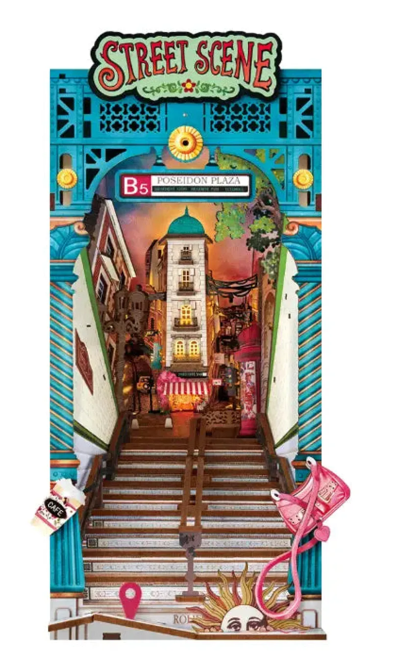 Street Scene - Book Nook Kit - Rolife