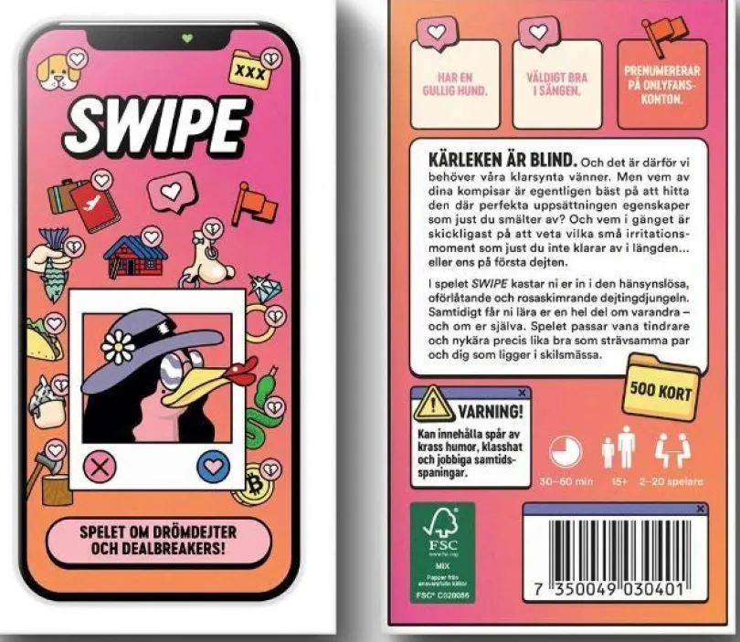 SWIPE - Spelet om drömdejter och dealbreakers!