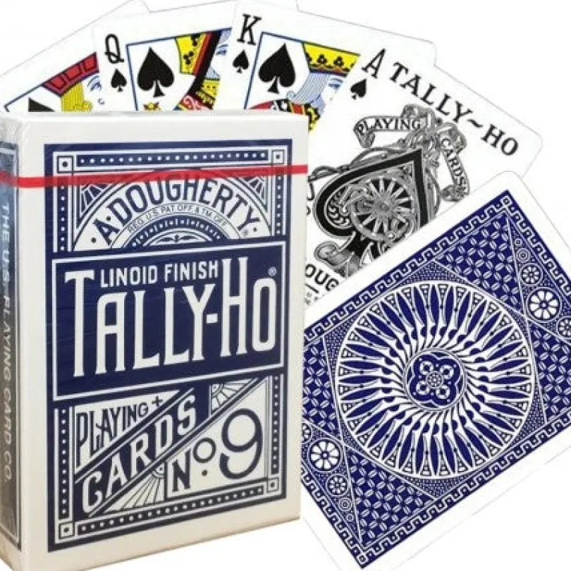 Tally-Ho Circle cards (Blue)