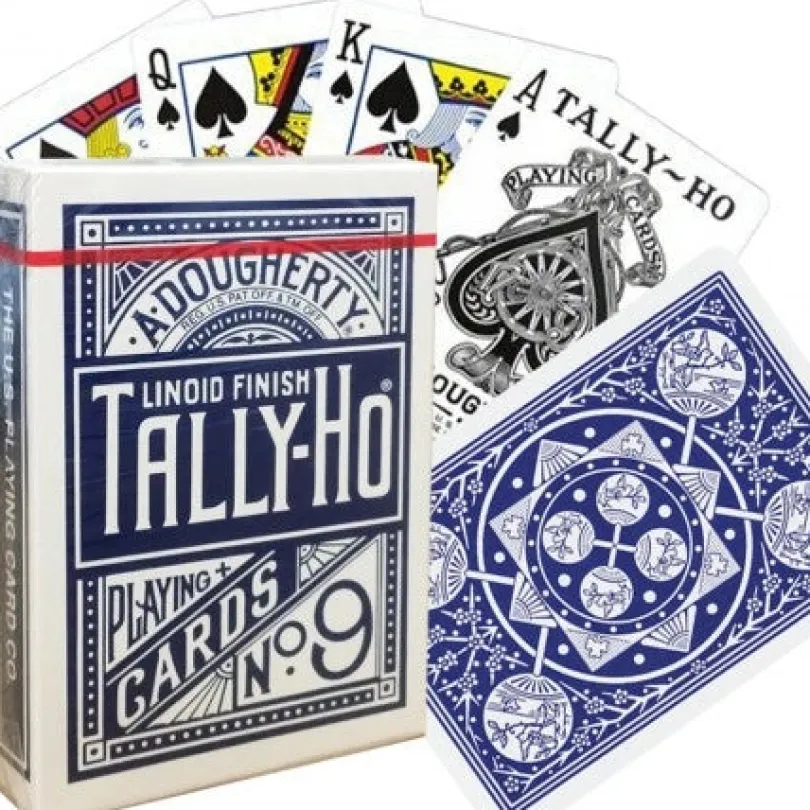 Tally-Ho Fan back cards (Blue)