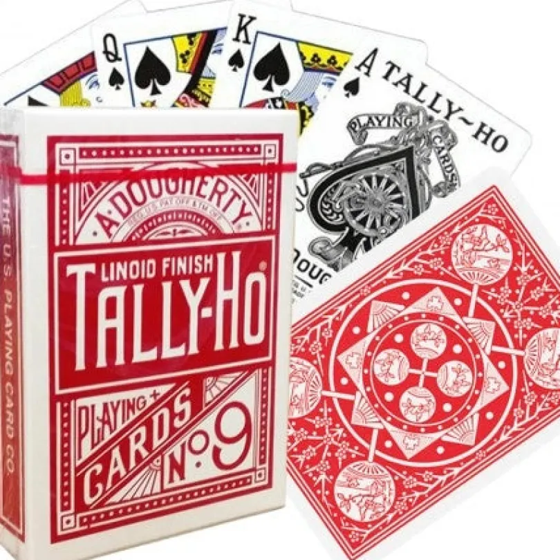 Tally-Ho Fan back cards (Red)
