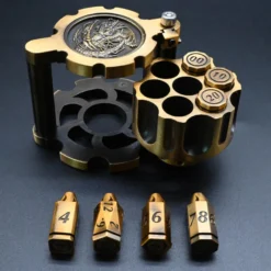 Tarning For Dndrollspel Bullet Dice Gold Revolver
