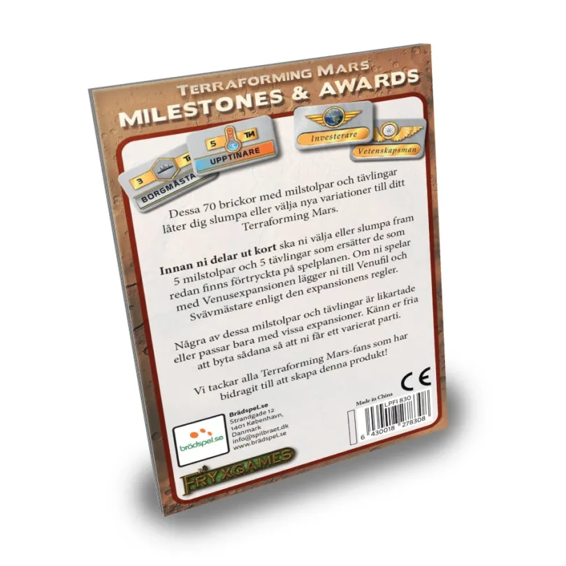 Terraforming Mars Milestones Awards Sv