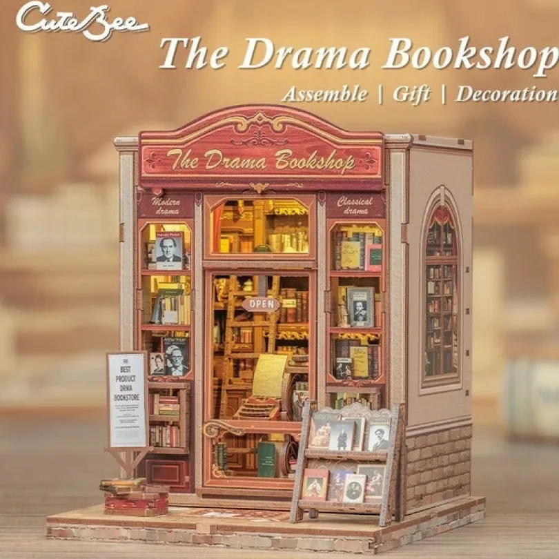 The Drama Bookshop Book Nook Kit Cutebee Cutebee