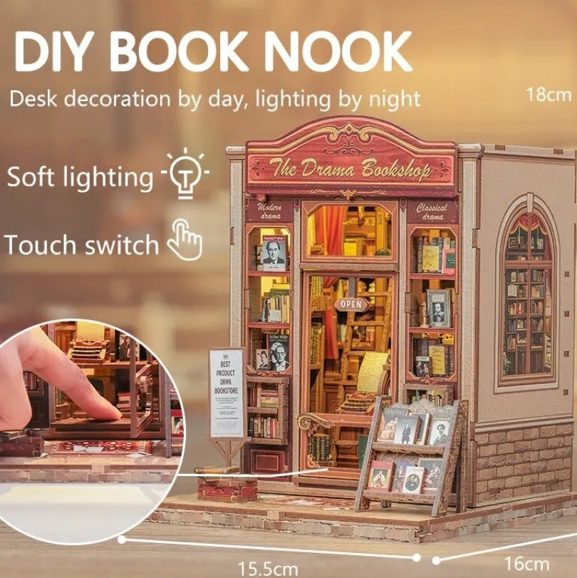 The Drama Bookshop Book Nook Kit Cutebee Cutebee