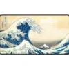 The Great Wave off Kanagawa Black Stitched Playmat