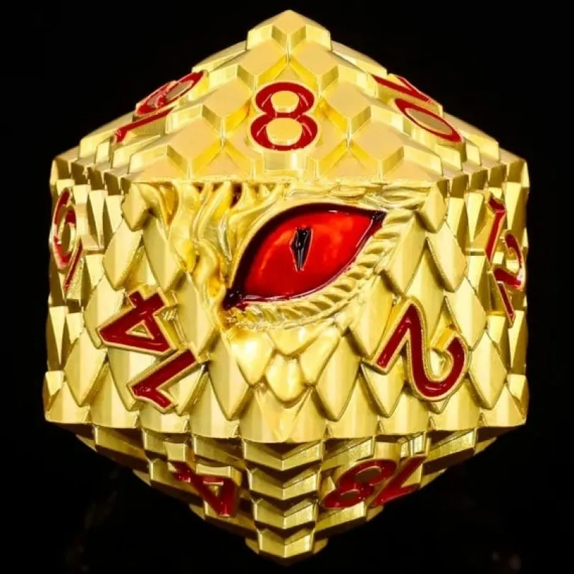 Titan D20 Gold Dragon Eye (35mm)