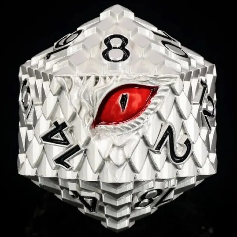 Titan D20 Silver Dragon Eye (35mm)