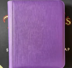 Toploader Zip Cardbinder 4-Pocket (112 cards) Purple