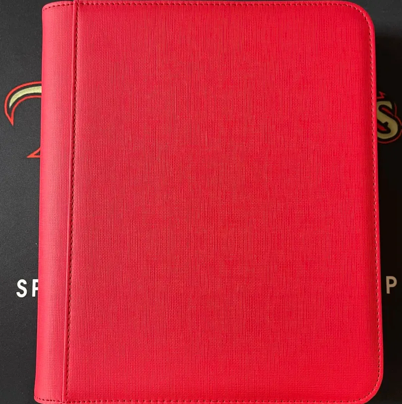 Toploader Zip Cardbinder 4-Pocket (112 cards) Red