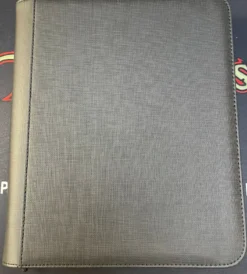 Toploader Zip Cardbinder 4 Pocket 112 Cards Black