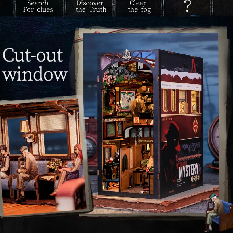 Train Mystery - Book Nook Kit - CuteBee
