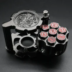 Tärning för dnd/rollspel - Bullet Dice Svart/Röd Revolver