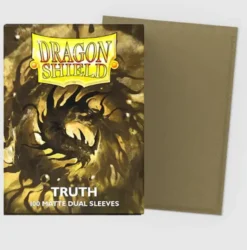 Truth Matte Dual Sleeves Standard Size 100 Sleeves Dragon Shield