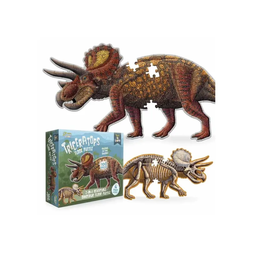 Turn N Learn: Triceratops Puzzle