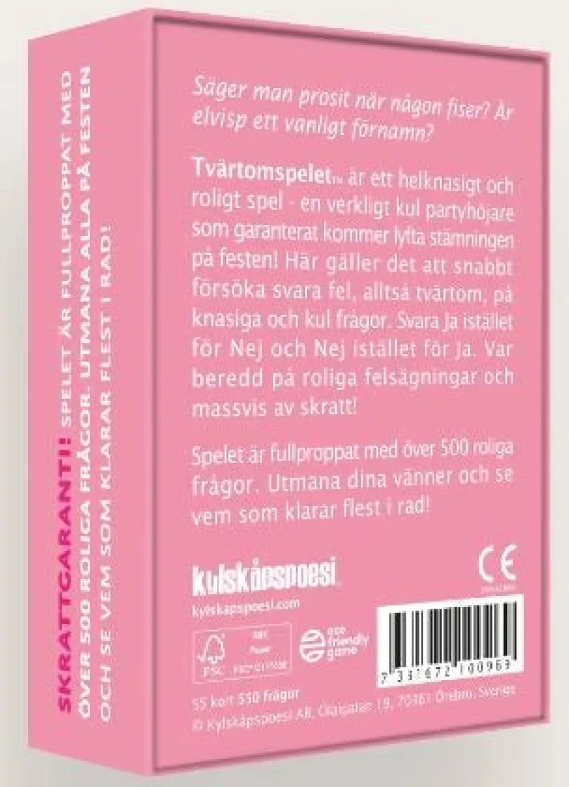 Tvärtomspelet - Festens favorit!
