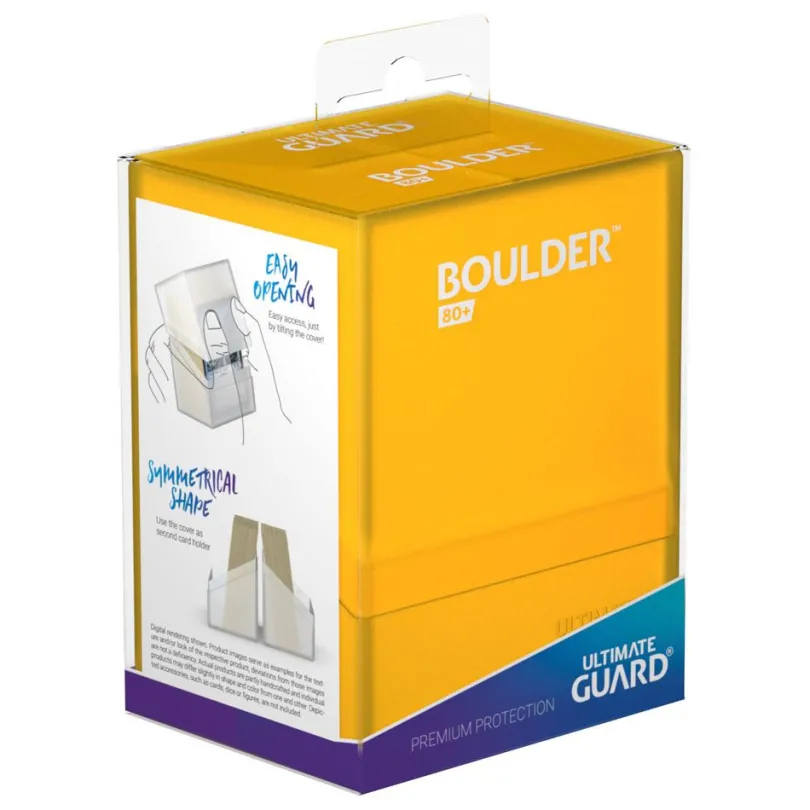 Ultimate Guard Boulder™ Deck Case 80+ Standard Size Amber