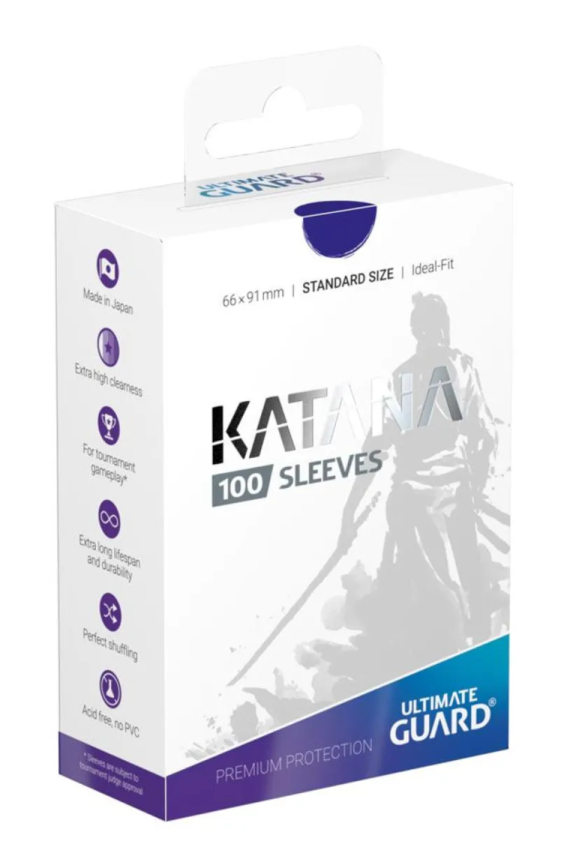 Ultimate Guard Katana Sleeves Standard Size Blue 100 Ultimate Guard