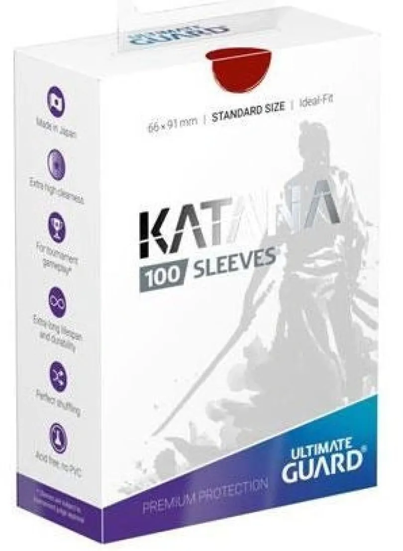 Ultimate Guard Katana Sleeves Standard Size Red (100)