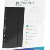 Ultimate Guard 18-Pocket Pages Side-Loading (10) - Black