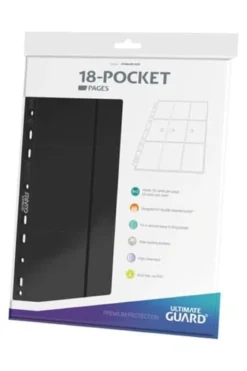 Ultimate Guard 18-Pocket Pages Side-Loading (10) - Black