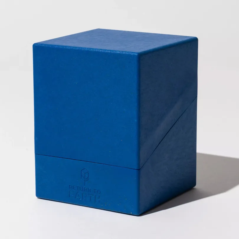 Ultimate Guard Return To Earth Boulder Deck Case 100 Standard Size Blue Ultimate Guard